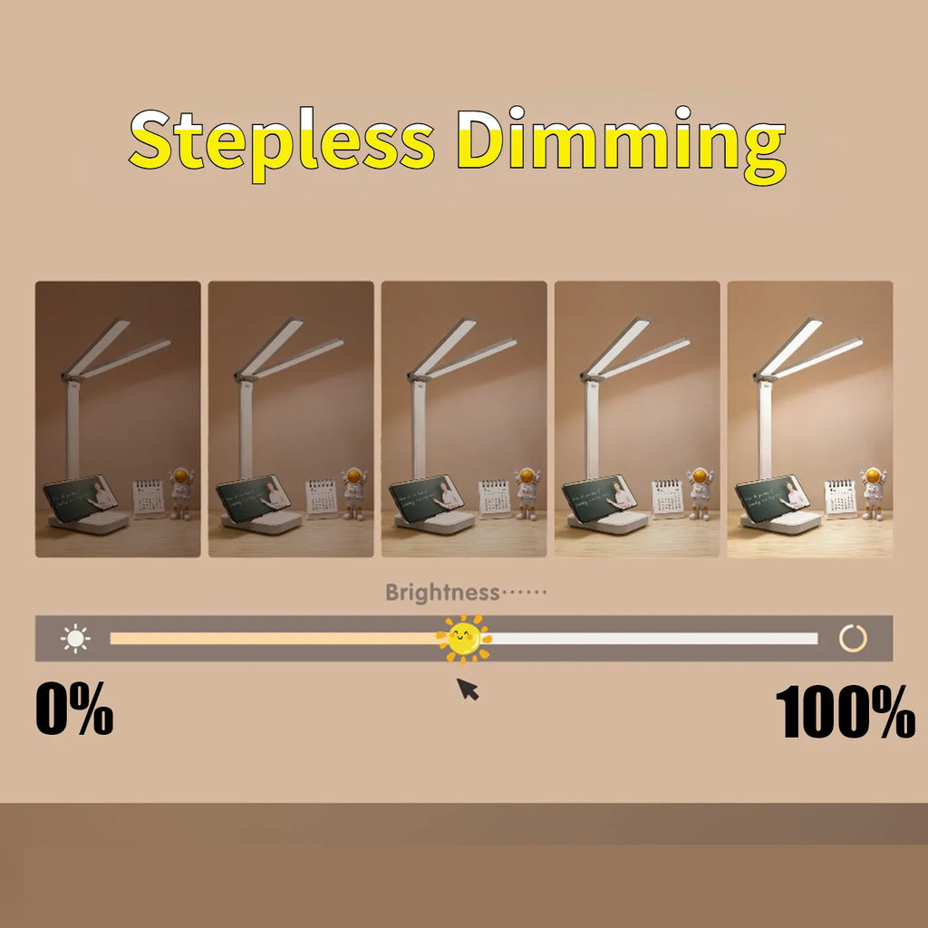 Foldable USB LED Desk Lamp with Touch Control