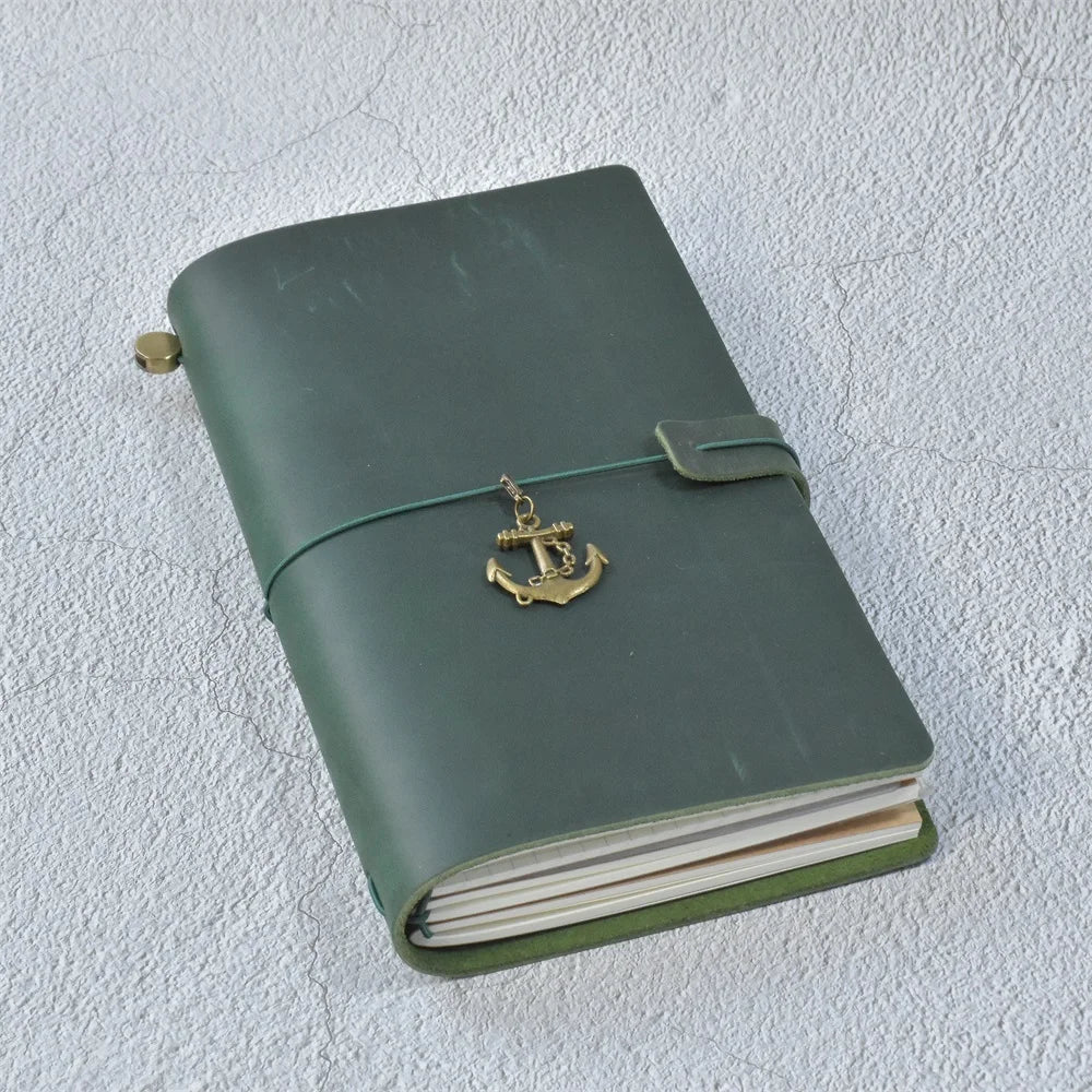 Genuine Leather Refillable Travel Journal in Four Sizes
