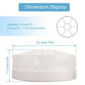 360° Rotating Desk Organizer with 7 Removable Bins