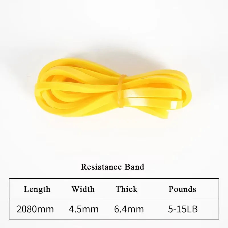 Stackable TPE Resistance Bands — Heavy-Tension Home Workout & Stretching Set