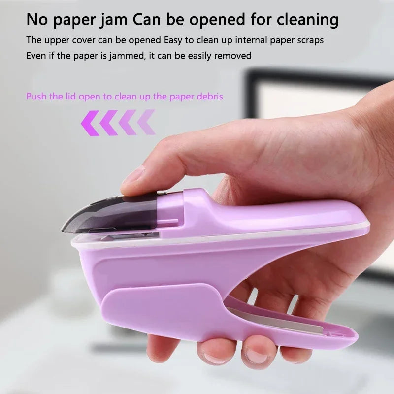 Staple-Free Hand-Held Stapler, Portable Paper Binder for Office, Home and School