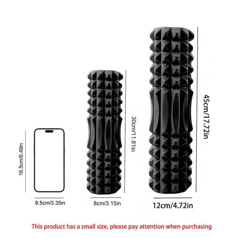 Hollow-Core Textured Foam Roller, 30 & 45 cm