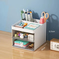 Small Desk Organizer with Drawers for Pens, Pencils, Phone, Business Cards and Stationery
