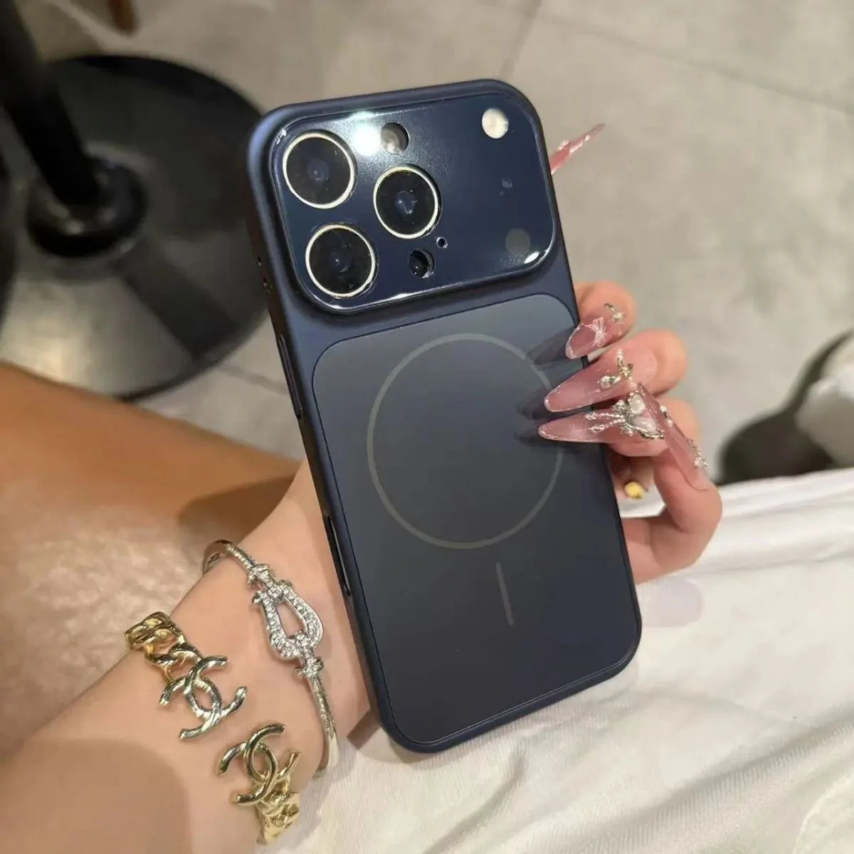 Magnetic Shockproof Phone Case for iPhone 11 to 17 with Wireless Charging Support