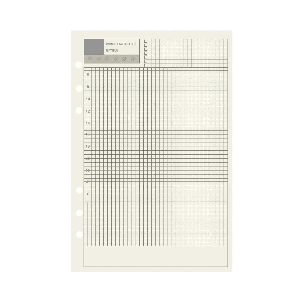 A5 A6 A7 Loose Leaf Refill Paper, 45 Sheet 6 Ring Planner Inserts in Daily, Weekly, Monthly, To Do, Finance, Lined, Grid and Dot Styles