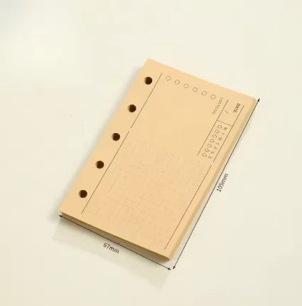 M5 Loose Leaf Refill Paper, 40 Sheets Planner Inserts for Mini Binder, Weekly Monthly To Do Dot Grid Lined Pages