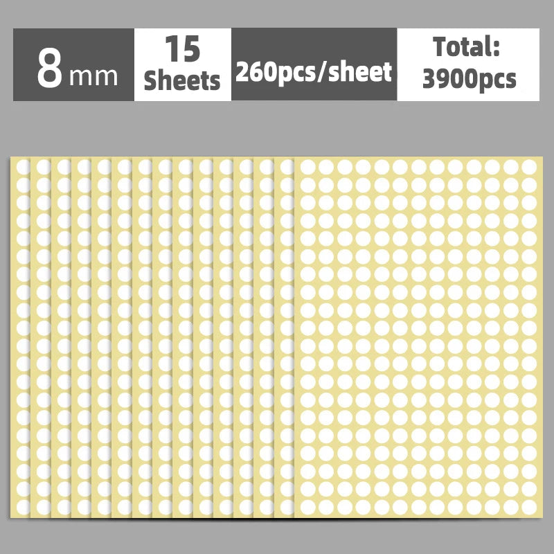 Round Color Coding Dot Stickers for Planners, Calendars, Files and Organizing