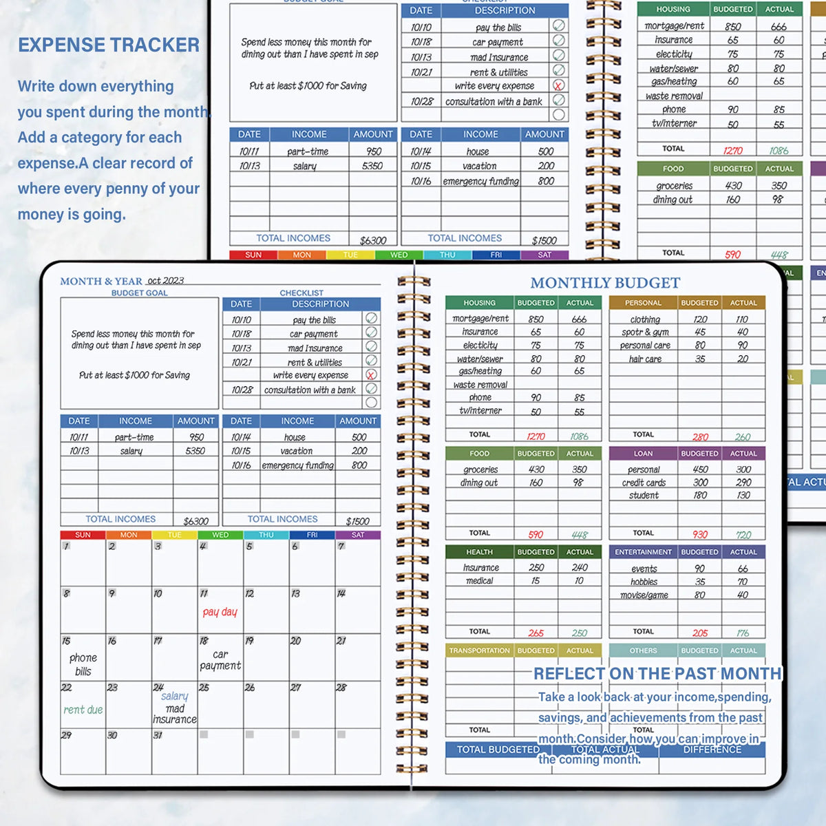 Monthly Budget Planner — Expense Tracker & Money Organizer