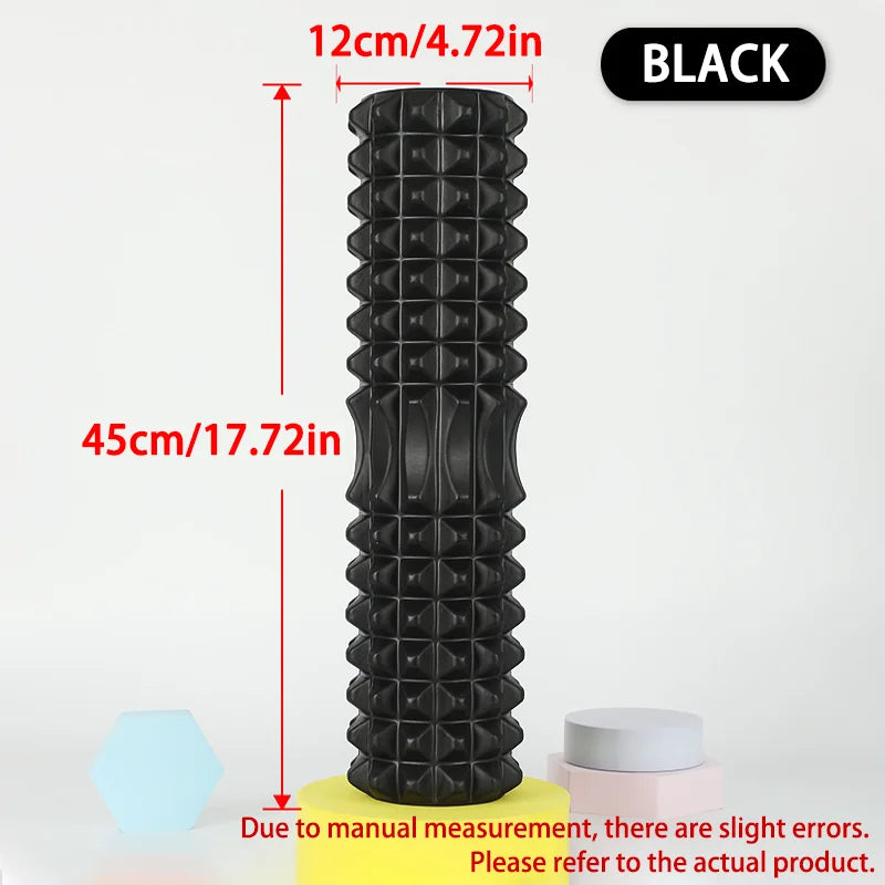 Hollow-Core Textured Foam Roller, 30 & 45 cm