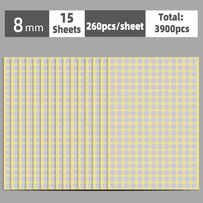 Round Color Coding Dot Stickers for Planners, Calendars, Files and Organizing