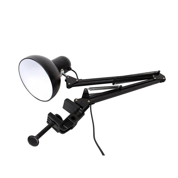 Adjustable Swing-Arm Clamp Desk Lamp, EU or US Plug