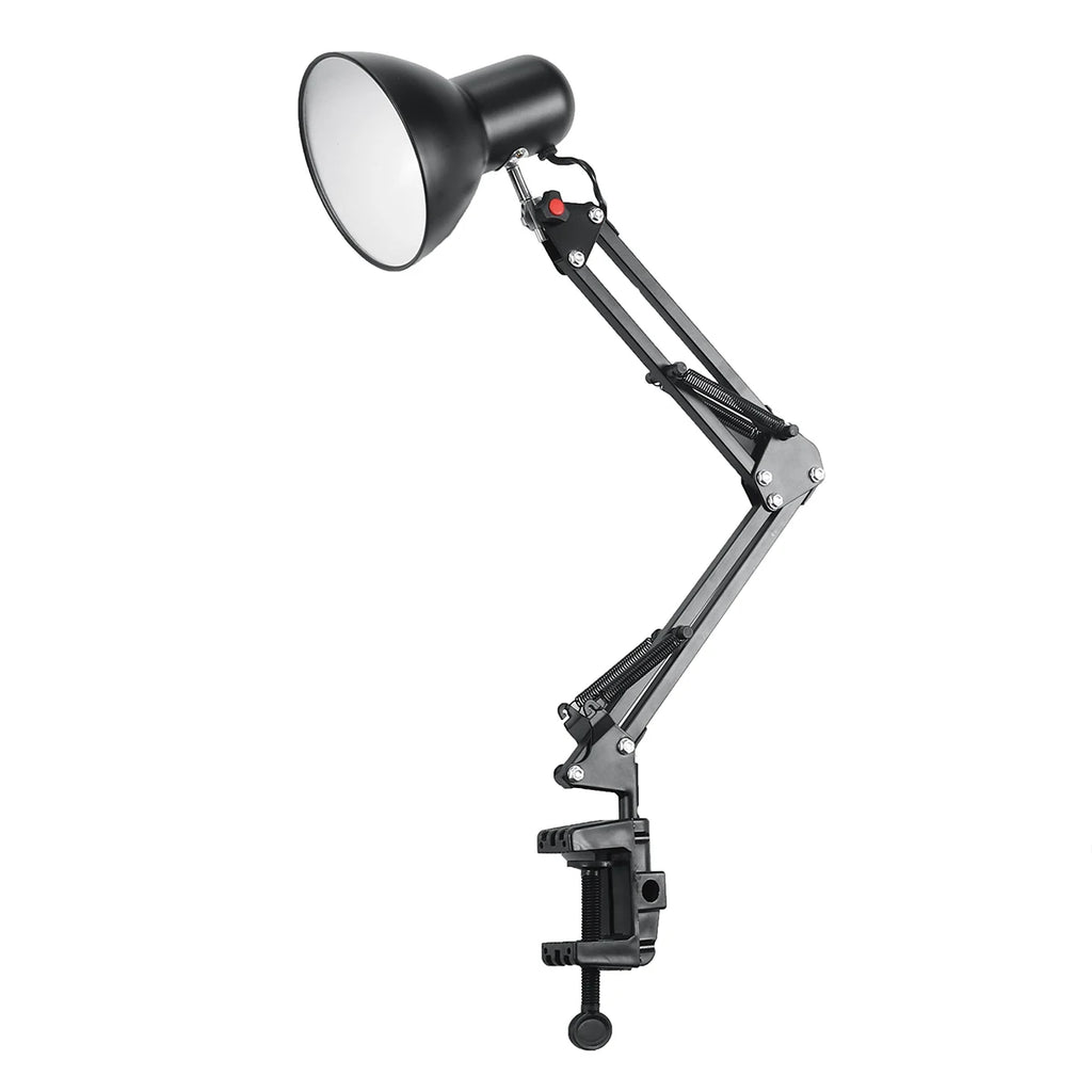 Adjustable Swing-Arm Clamp Desk Lamp, EU or US Plug