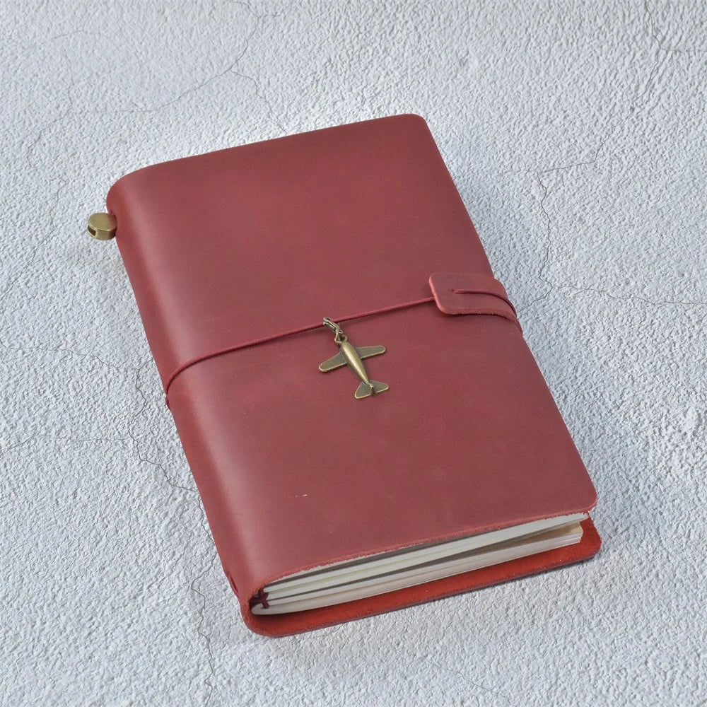 Genuine Leather Refillable Travel Journal in Four Sizes