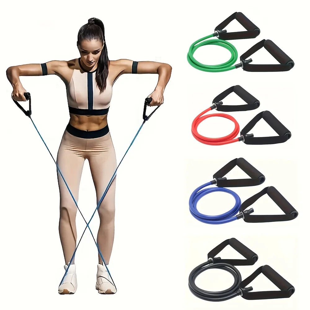 Resistance Bands with Handles — Strength Training Set for Home Workouts
