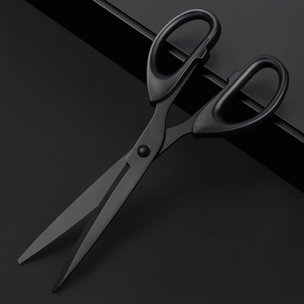 Professional Office Scissors, Heavy Duty Stainless Steel Black Blade Scissors for Paper, Crafts and Home Office, 7 Inch