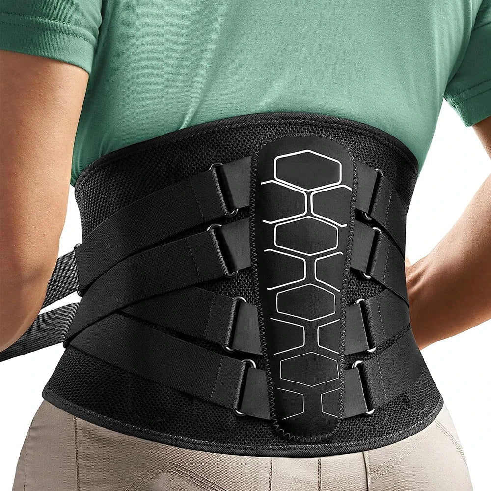 Adjustable Lower Back Support Brace with 3D Lumbar Pad