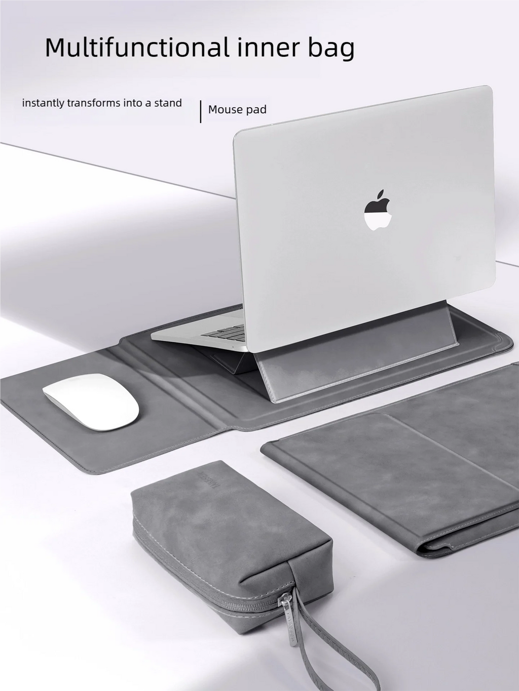 Laptop Sleeve Bag & Stand Set — Protective Case for 13–16″ Laptops