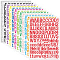 Alphabet Letter and Number Stickers, 2 Pack Colorful Waterproof A-Z Planner Stickers for Journals, Vision Boards, Scrapbooks, and DIY Crafts