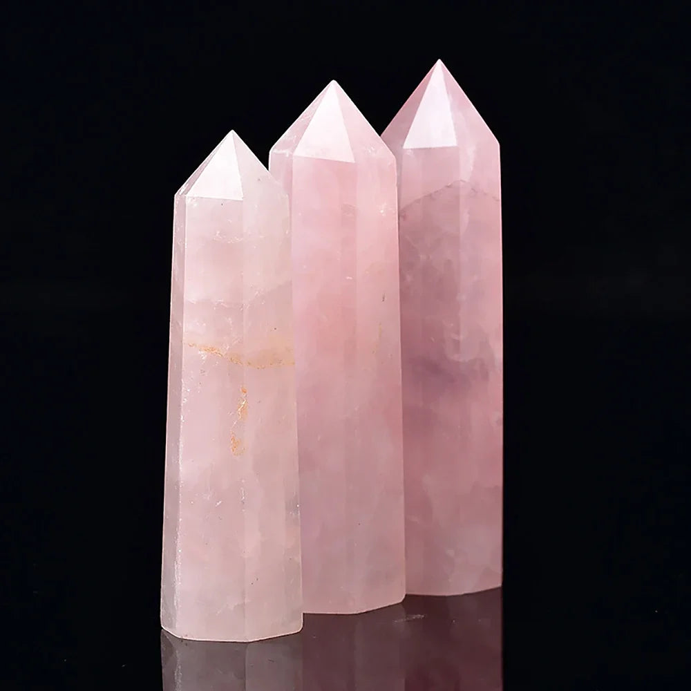 Natural Crystal Point Wand — Reiki Healing Stone for Home Decor & Meditation