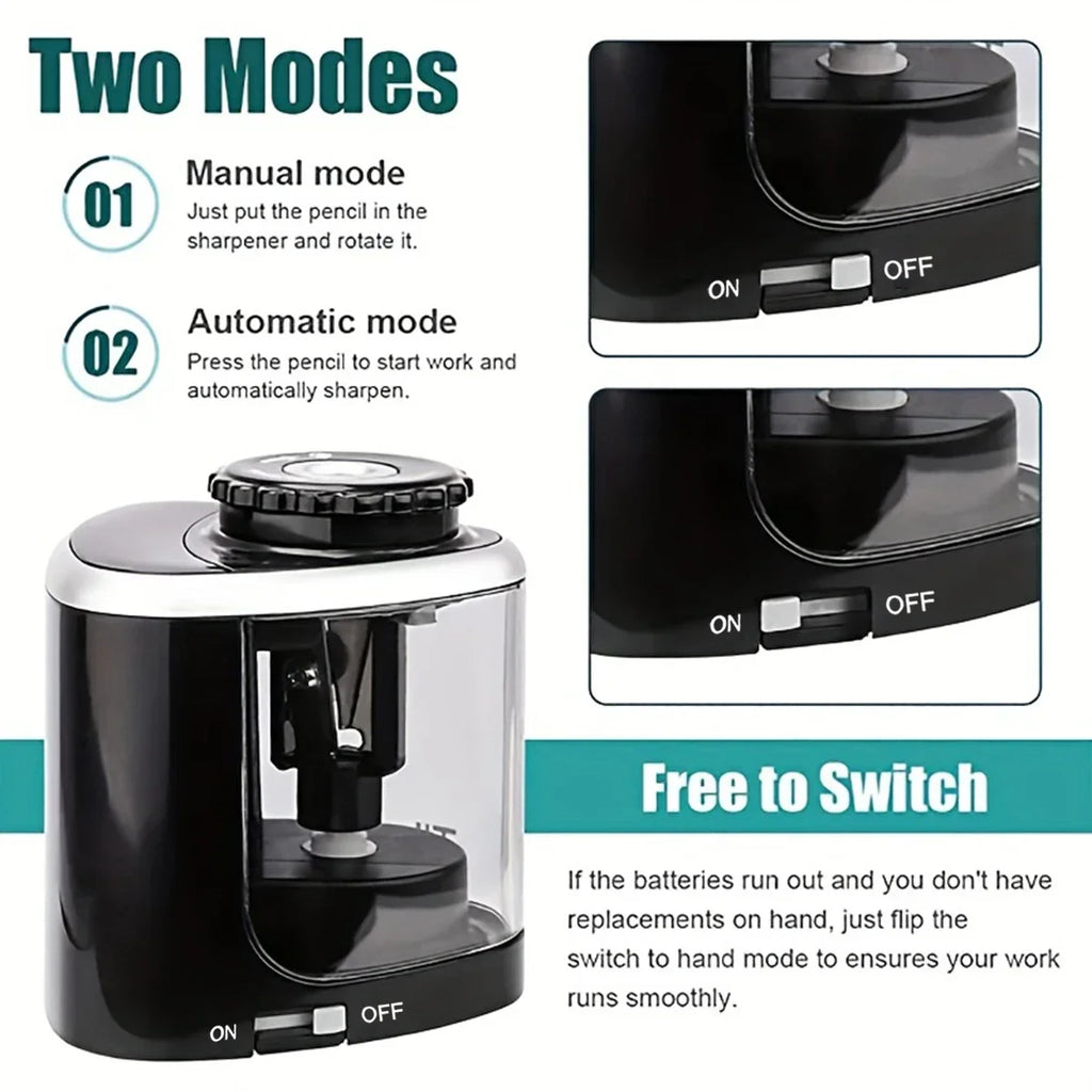 Electric Pencil Sharpener for 6–8 mm Pencils