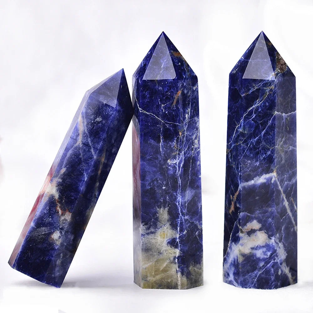 Natural Crystal Point Wand — Reiki Healing Stone for Home Decor & Meditation