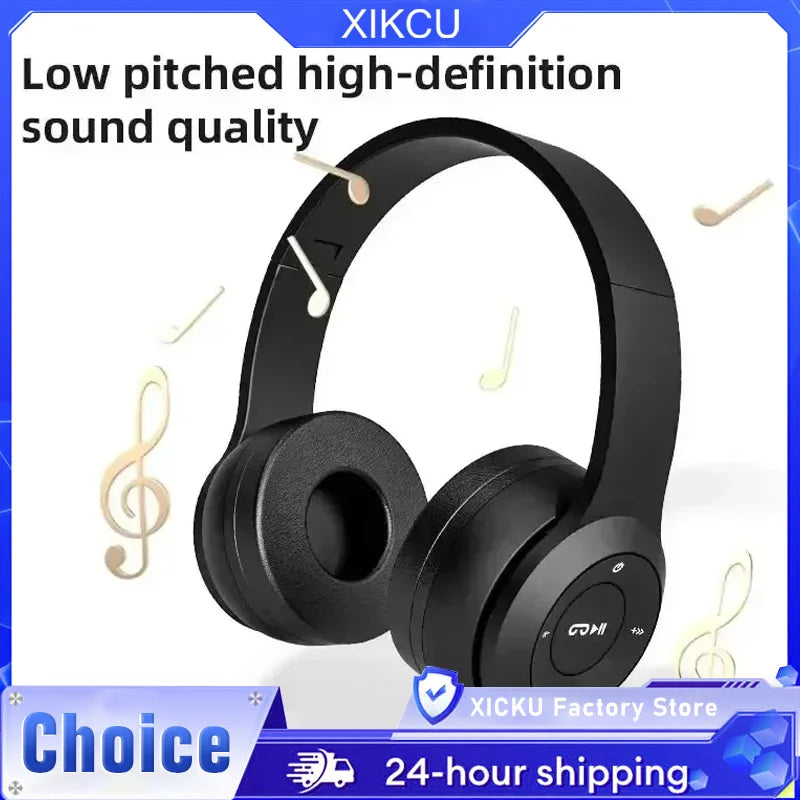 Foldable Bluetooth 5.0 Headphones with Volume Controls