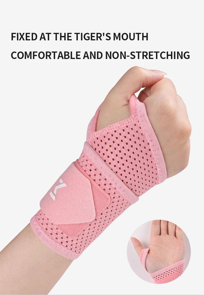 Adjustable Wrist Support Wrap — Compression Brace for Weightlifting, Tennis & Gym