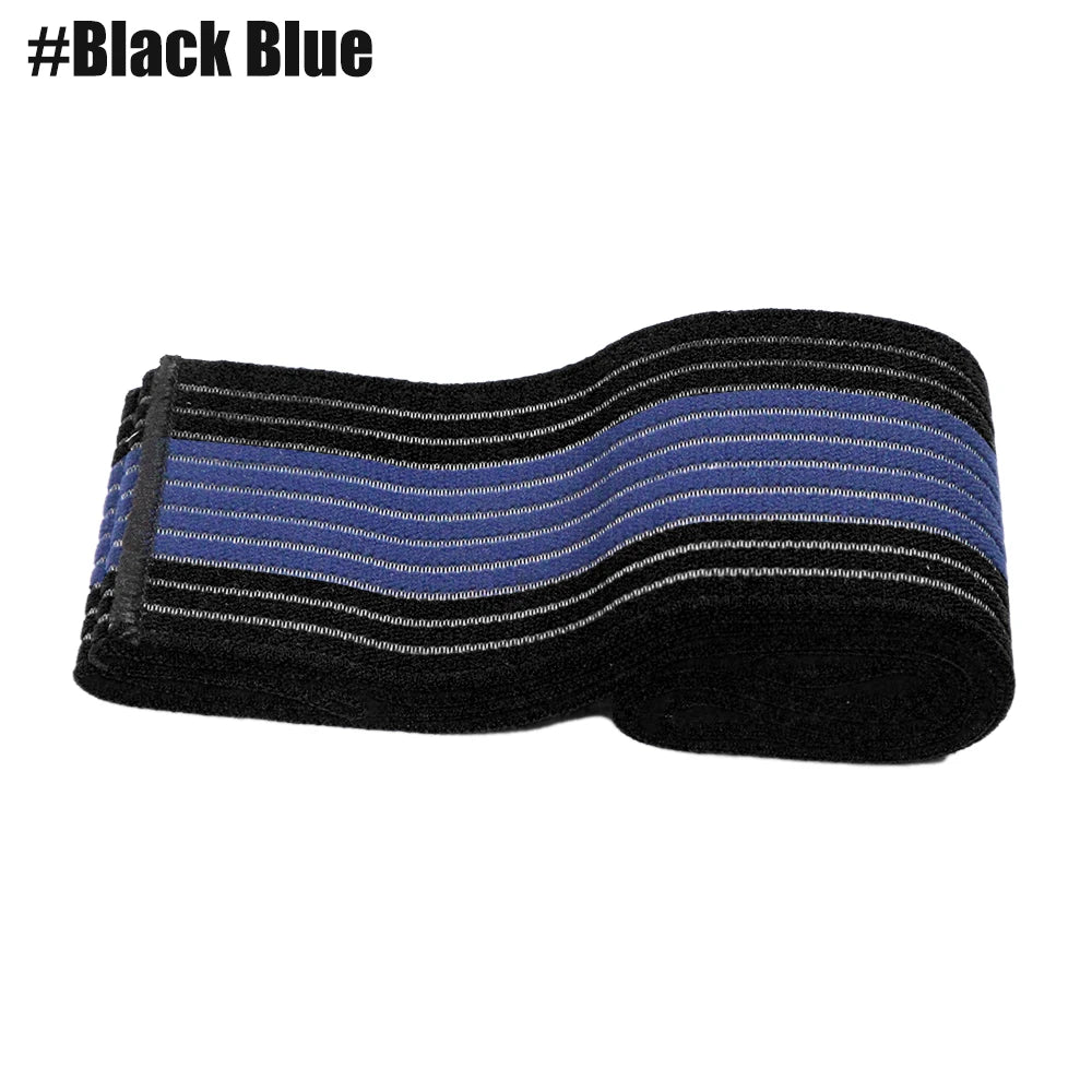 Adjustable Elastic Support Wrap with Hook-and-Loop Closure