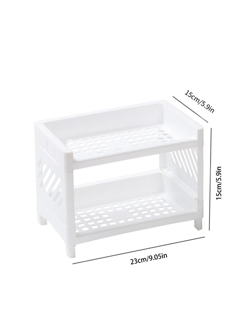 Double Layer Desktop Storage Rack & Desk Organizer