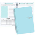 A5 Tree Pattern Spiral Weekly Planner Notebook, 52-Week Schedule Organizer for Office, School and Study