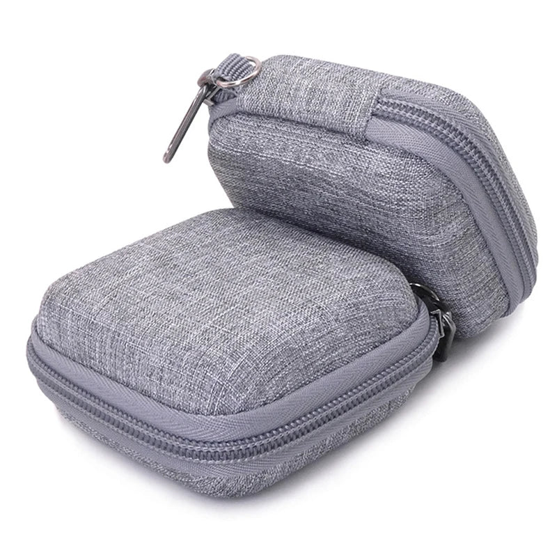Portable Earphone Storage Case, Hard Shell Cable Organizer Bag for Chargers, Earbuds, USB Drives and Travel
