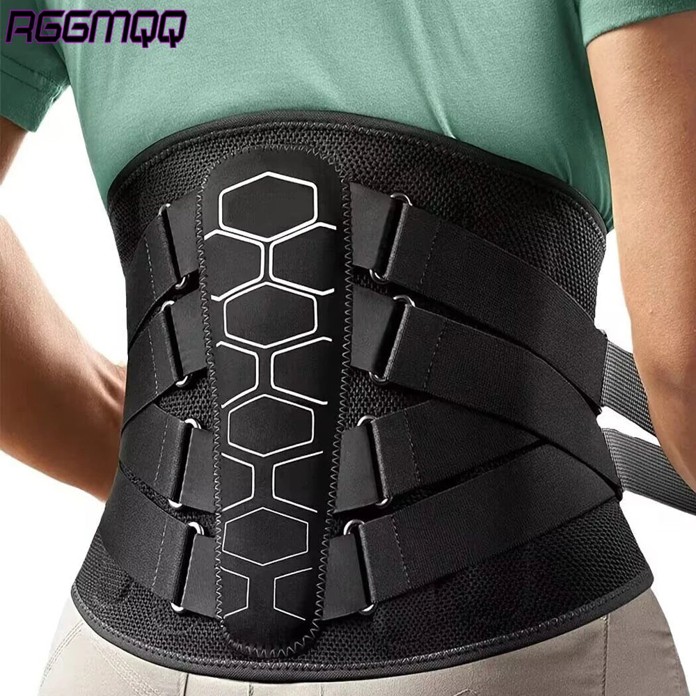 Adjustable Lower Back Support Brace with 3D Lumbar Pad