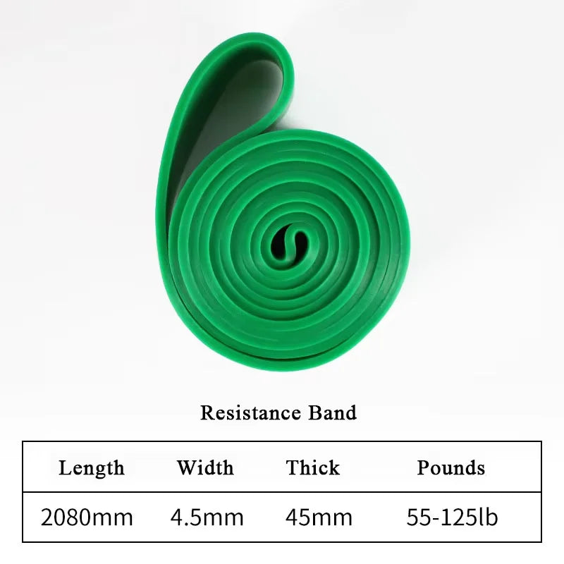 Stackable TPE Resistance Bands — Heavy-Tension Home Workout & Stretching Set