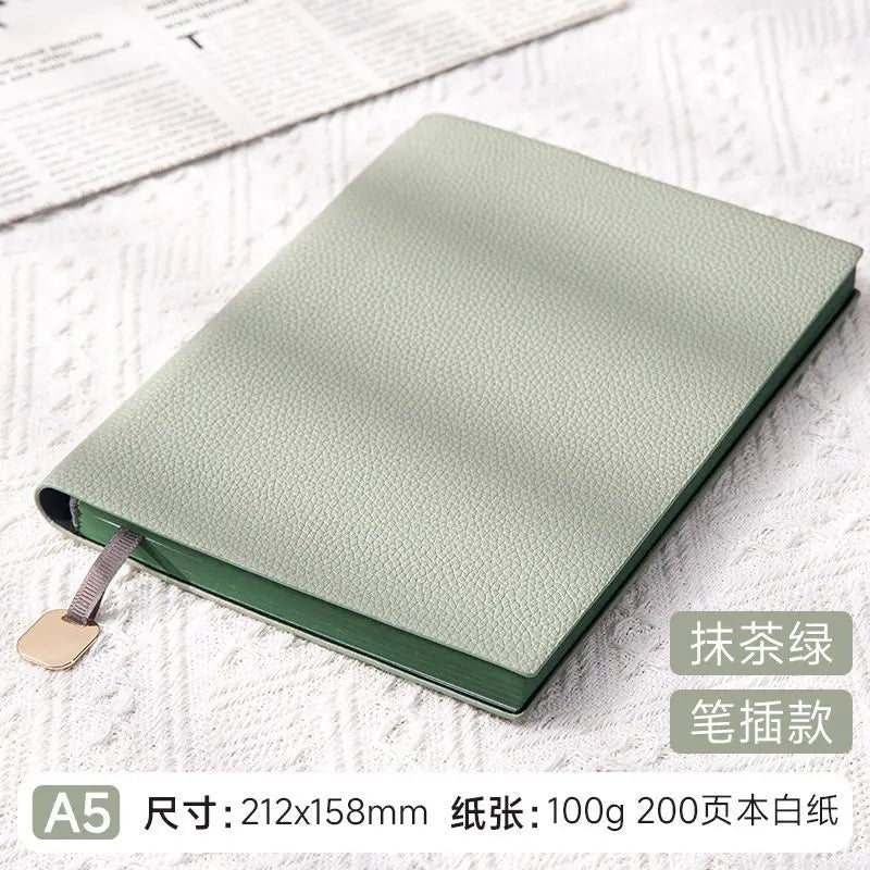 Personalized A5 PU Leather Notebook — Business, Study & To-Do Journal