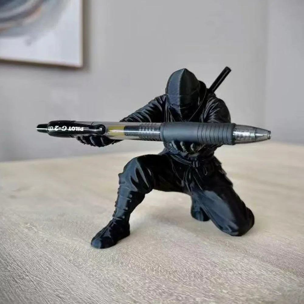 Ninja Pen Holder Desk Organizer, 3D Printed Creative Desktop Decoration and Office Gift