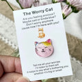 Worry Cat Pocket Hug Encouragement Card Gift