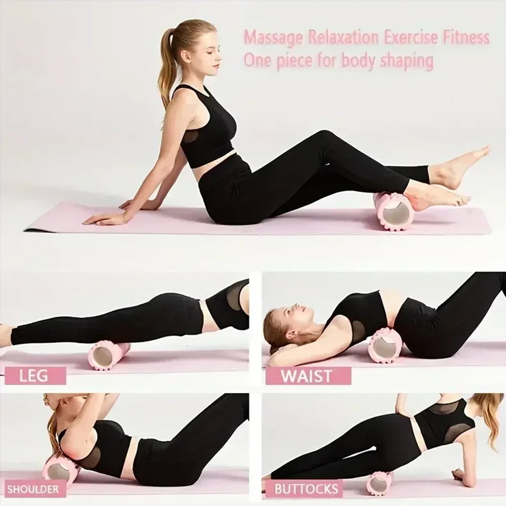 Hollow-Core Textured Foam Roller, 30 & 45 cm
