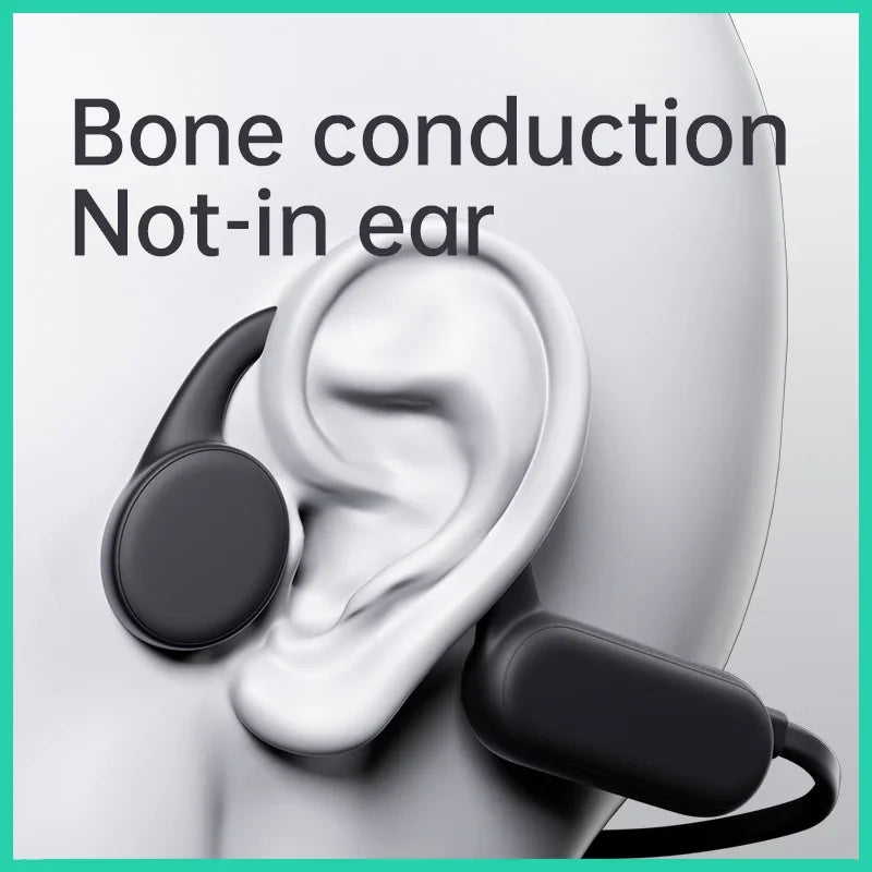 Wireless Bone Conduction Bluetooth Headphones — Open-Ear Sport Design, IPX8 Waterproof, 32GB MP3 Player