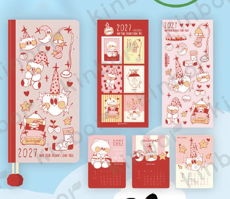 2027 Pocket Weekly Planner, Notebook and Cover Set Options