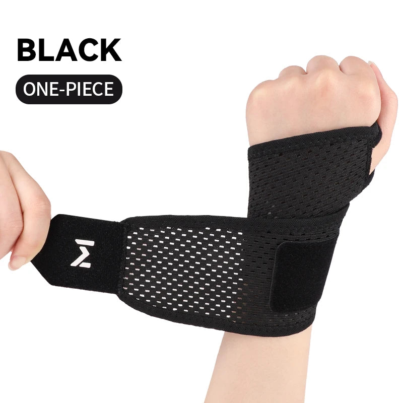 Adjustable Wrist Support Wrap — Compression Brace for Weightlifting, Tennis & Gym