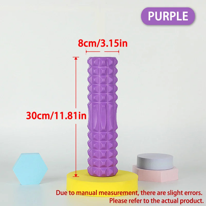 Hollow-Core Textured Foam Roller, 30 & 45 cm