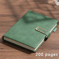 Vintage A5 Leather Notebook with Pen Holder, Soft Cover Business Journal for Meetings, Work Notes and College