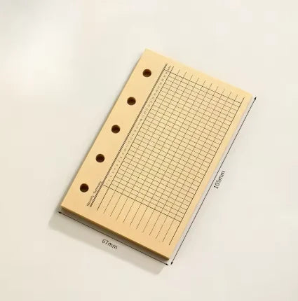 M5 Loose Leaf Refill Paper, 40 Sheets Planner Inserts for Mini Binder, Weekly Monthly To Do Dot Grid Lined Pages