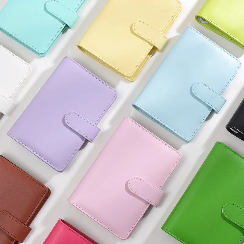 A6 PU Leather Budget Binder Notebook Cash Envelopes System Set Bill Organizer