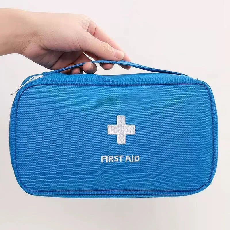 Travel Medicine Bag and Mini First Aid Kit Pouch for Pills, Vitamins and Emergency Essentials, Portable Home and Outdoor Storage