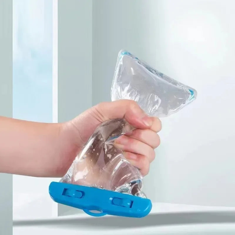 Clear PVC Phone Pouch with Lanyard and Locking Closure