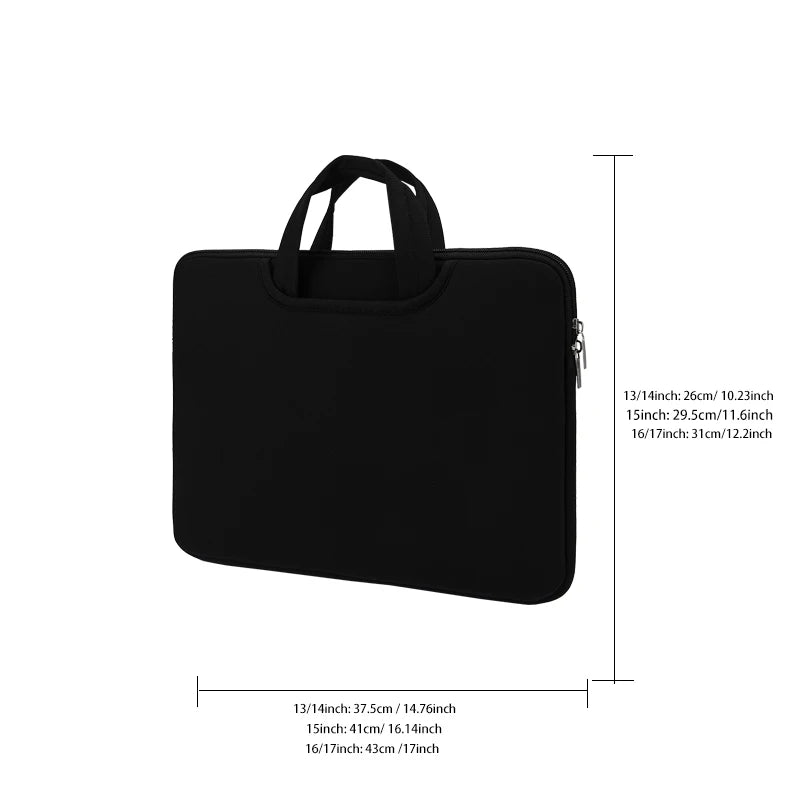16" & 17" Laptop Bag with Front Pocket, Handle Strap & Shoulder Strap