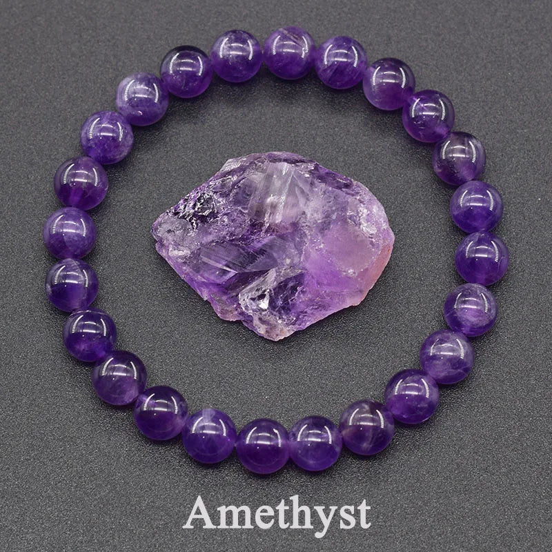 Natural Lapis Lazuli Stone Beads Bracelet — Energy Healing Jewelry