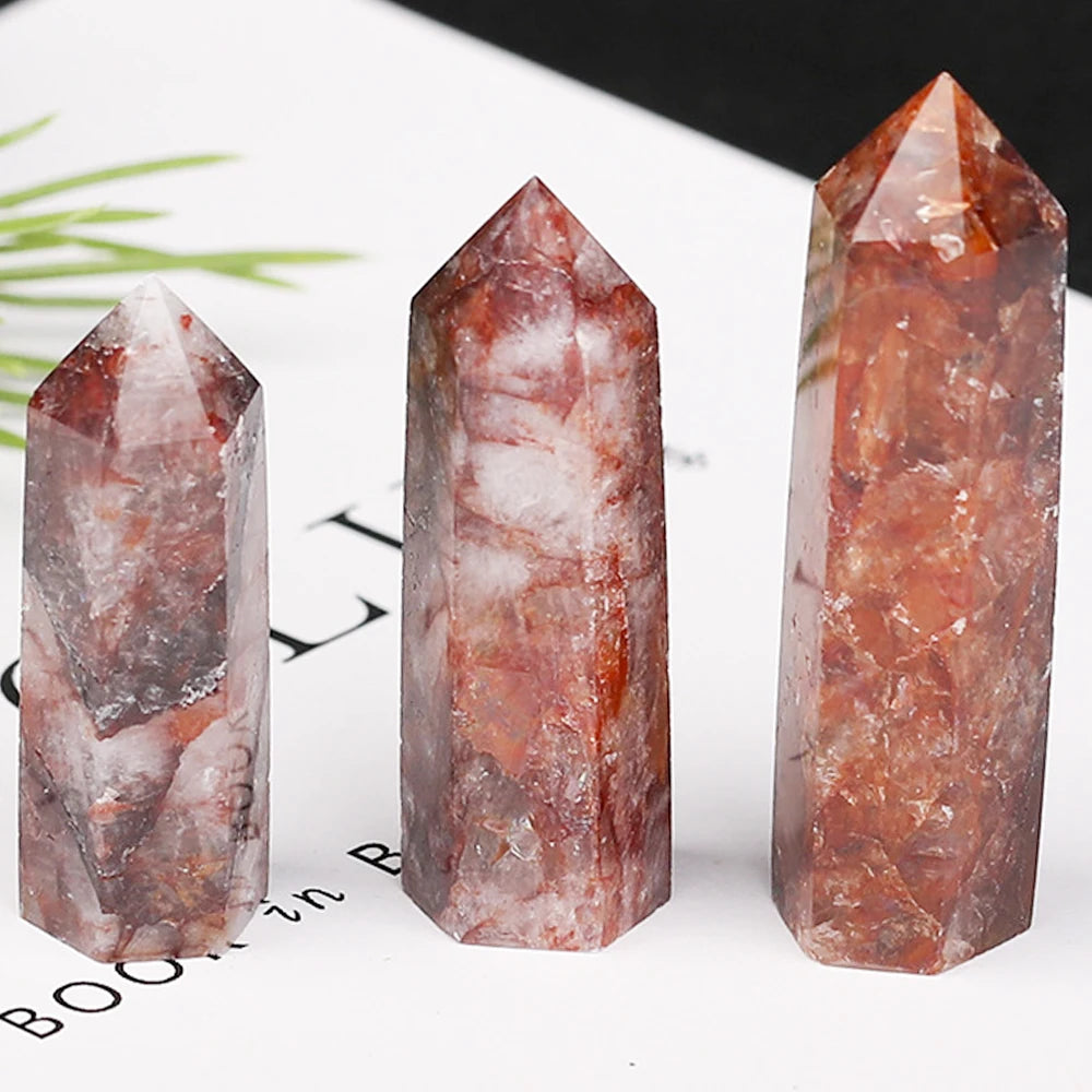 Natural Crystal Point Wand — Reiki Healing Stone for Home Decor & Meditation