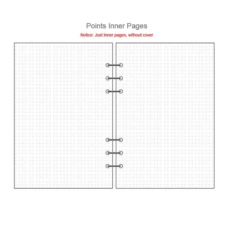 45-Sheet Loose-Leaf Binder Refills — A5, A6 & A7 Grid, Lined & Planner Paper